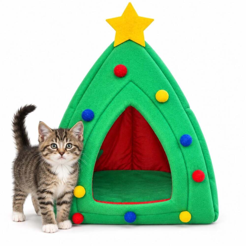 Christmas tree cat / dog bed 12x20 EUC